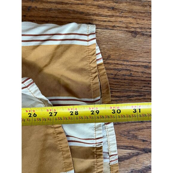 FAITHFULL THE BRAND Brown White Stripe Wrap Silk Midi Skirt   Women's Size 4 - Picture 8 of 8